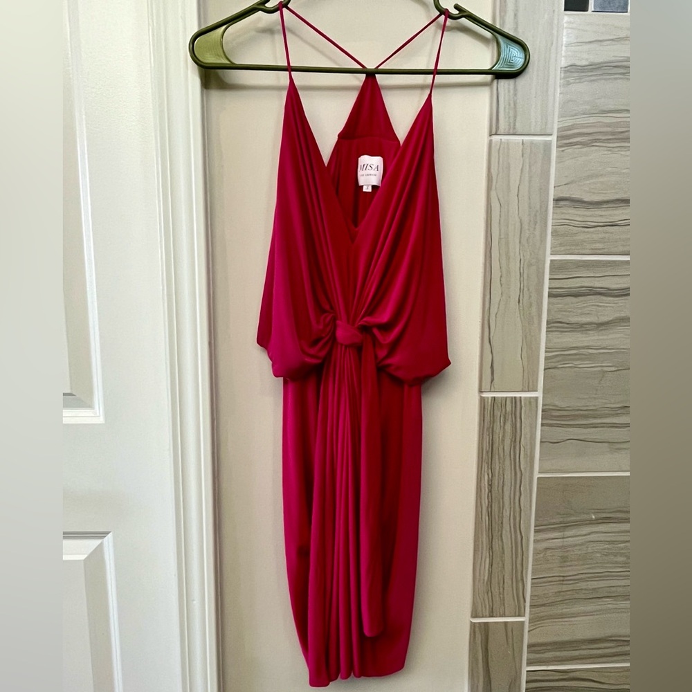 MISA Los Angeles Pink Cocktail Dress